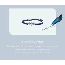 Dragonfly Charm Rope Bracelet