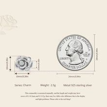 Vintage Carving Rose Charm