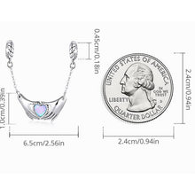 Hands & Love Heart Opal Safety Chain