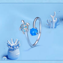 Blue Turtle Open Ring
