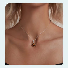 Natural Tiger Eye Stone Planet Charm Pendant