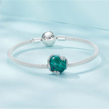 Four Leaf Clover Malachite Bead