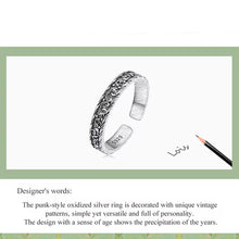 Vintage Pattern Open Ring