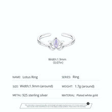 Purple Lotus Opening Ring Vintage