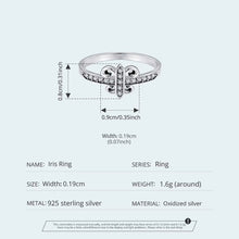 Vintage Flower Iris Ring