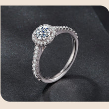 Square Halo 0.5CT Moissanite Ring