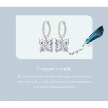 Butterfly Hoop Earrings