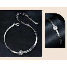 Sparkling Moissanite Snake Chain Bracelet