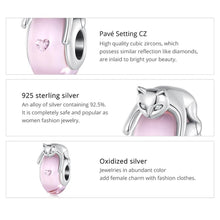 Glass Bead Lovely Cat Pet Charm