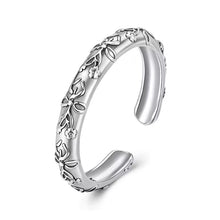 Vintage Flower Patterm Bow Ring