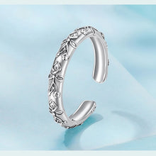 Vintage Flower Patterm Bow Ring