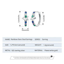Rainbow Star Earrings