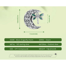 Moon Dragonfly Charm