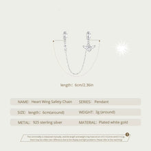 Heart Wing Safty Chain