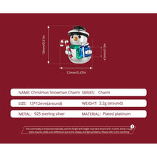 Christmas Snowman Charm