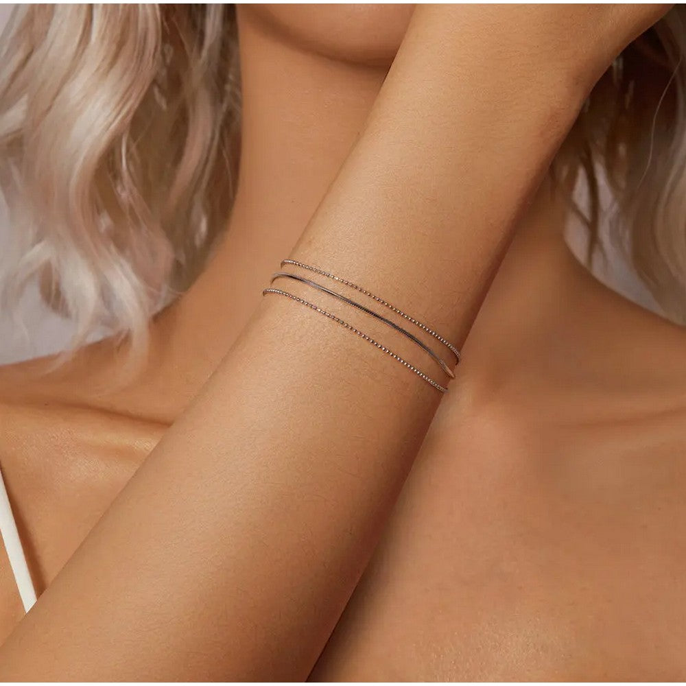 Minimalist Triple-Layered Bracelet