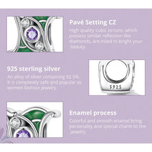 Artistic Purple Zircon Spacer Charm