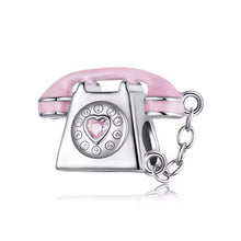 Pink Telephone Bead