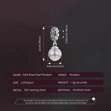 Dark Rose Pearl Pendant