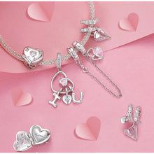 Paper Airplane Love Letter Charm