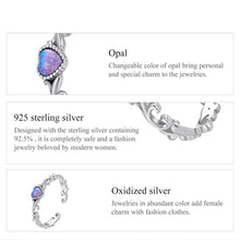 Opal Retro Pattern Ring