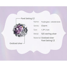 Charm Purple Glass