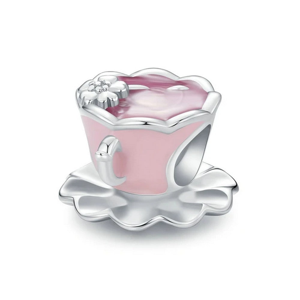 Flower Tea Cup Charm