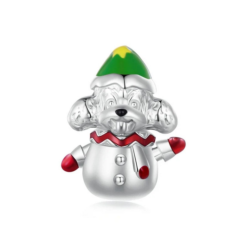 Christmas Puppy Charm Bead