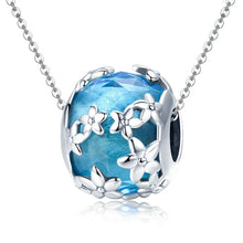 Daisy Blue Crystal Beads