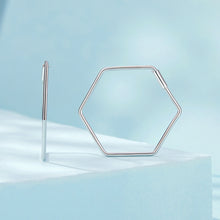 Hexagon Minimalist Earrings
