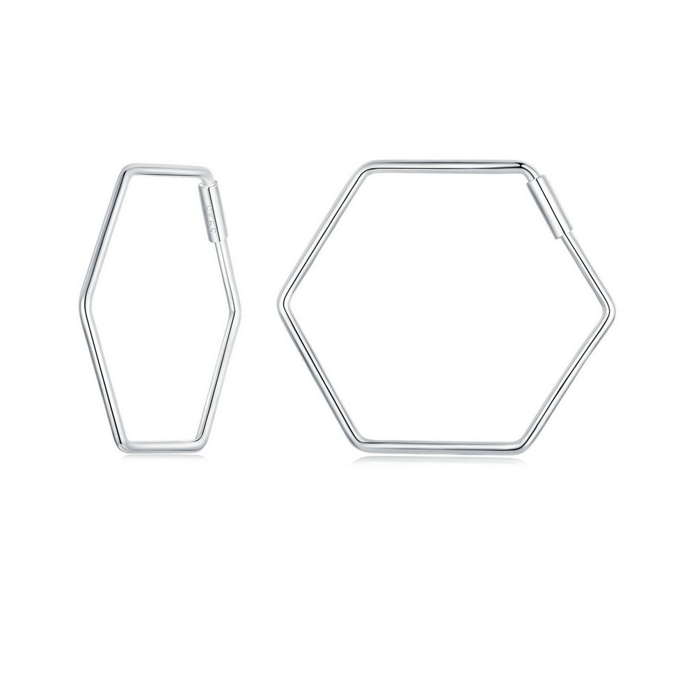 Hexagon Minimalist Earrings