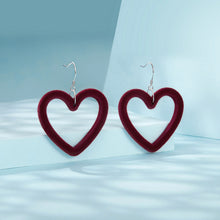 Velvet Heart-shaped Earrings