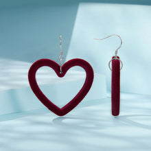 Velvet Heart-shaped Earrings