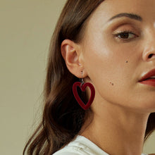 Velvet Heart-shaped Earrings