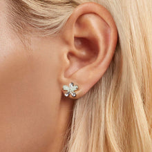 Luminous Flower Stud Earrings