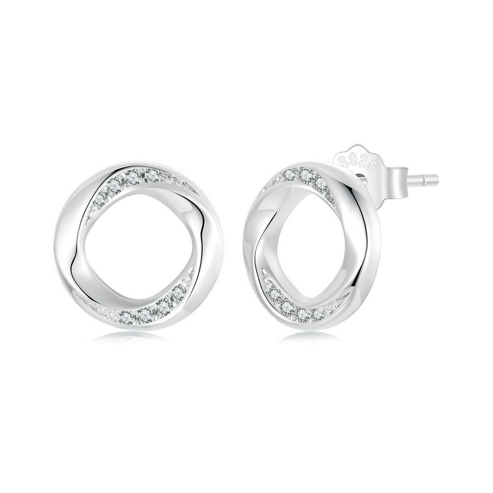 Mobius Strip Stud Earrings