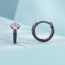 Cat Paw Hoop Earrings