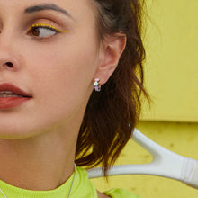 Colorful Drop Oil Flower Earrings