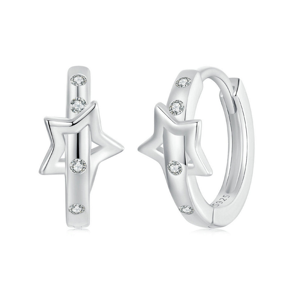 Star Belt Hoop Earrings