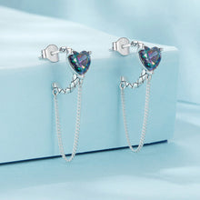 Retro Heart Stud Earrings
