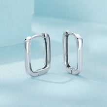 Square Cut Hoop Earrings