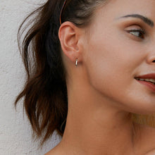 Square Cut Hoop Earrings