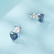 Vintage Heart Stud Earrings