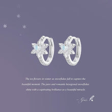 Ice Flower Hoop Earring