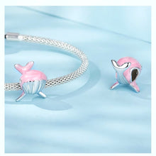 Pink Whale Animal Charm