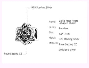 Celtic Knot Heart-Shaped Retro Charm