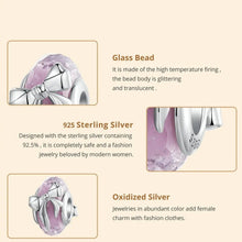 Bowknot Murano Glass Bead Charm