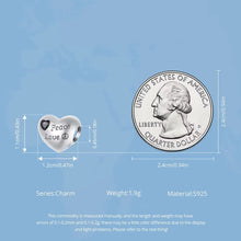 Heart-Shaped Peace and Love Charm