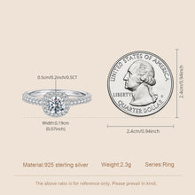 Square Halo 0.5CT Moissanite Ring