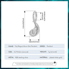 Taiji Bagua Moon Star Pendant